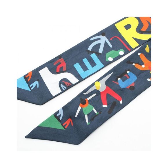 Pre Loved Hermes Luxurious Figures Libres Silk Scarf - Picture 5 of 5